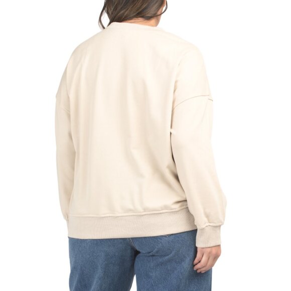 GILLI Taupe Plus Coffee Club Sweatshirt - Picture 2 of 2